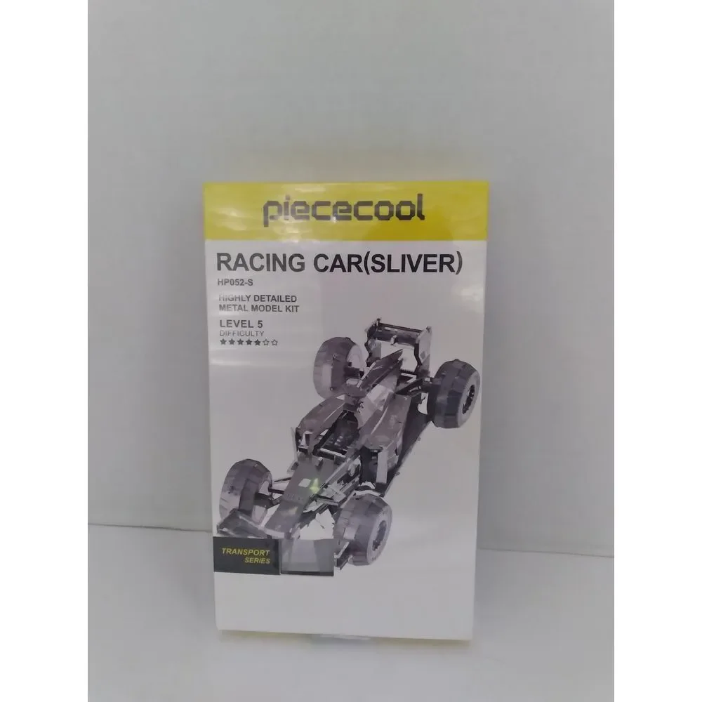 Piececool Racing Car‎ 3D Metal Model Kit - Silver Formula 1 DIY Assembly Level 5